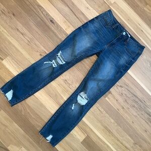 refuge Distressed Skinny Blue Denim Jeans Women’s 2